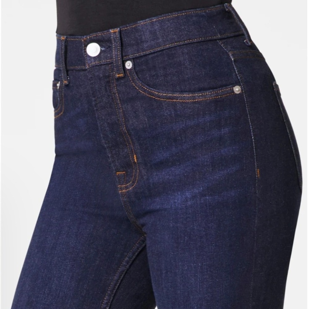 👌Spanx Womens High Rise Straight Leg Jeans. Indigo Blue 14 shaping streetwear